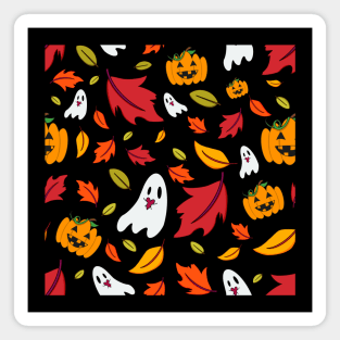 Spooky Fall Pattern Magnet